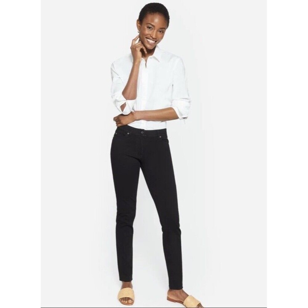 J McLaughlin Lexi Jeans Womens 14 Black Slim Tapered Legs Stretch Cotton - Picture 13 of 13